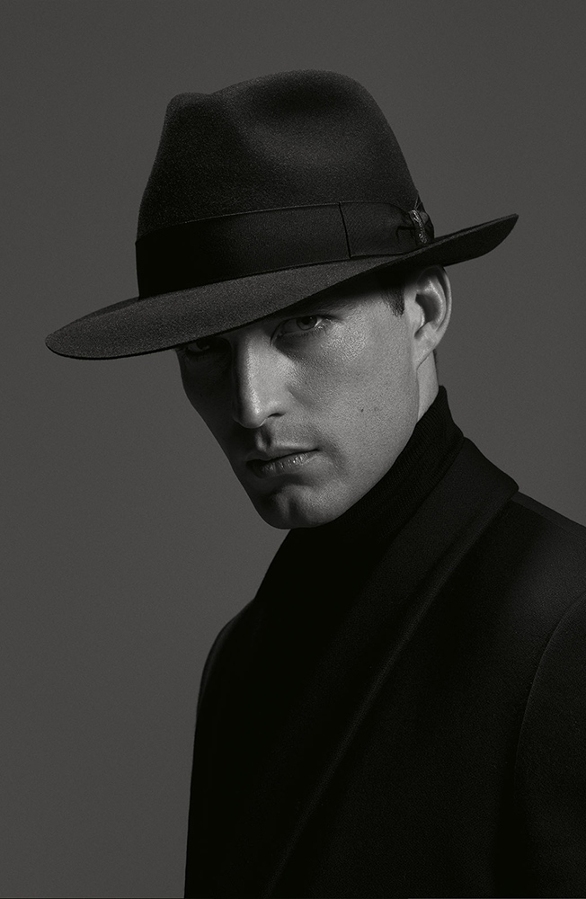 Cappello Borsalino in feltro con fascia autunno inverno uomo Avezzano