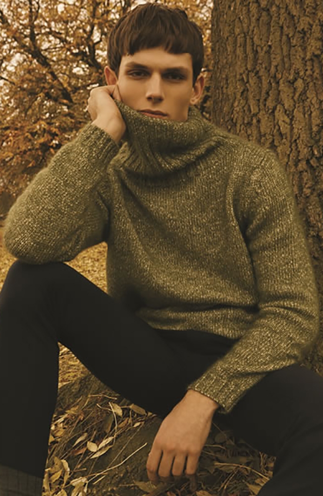 Maglione John Smedley verde uomo autunno inverno Avezzano