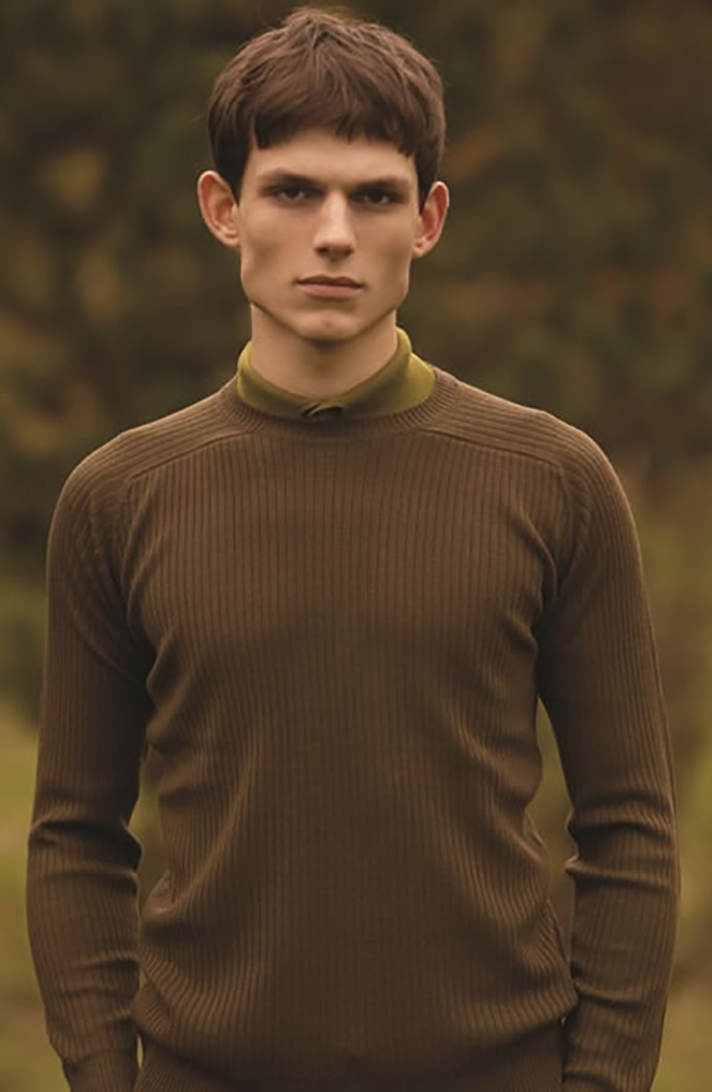 Maglioncino John Smedley uomo marrone autunno inverno Avezzano