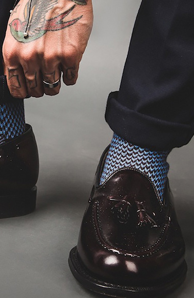 Calza Red Sox Appeal bianca e nera uomo autunno inverno Avezzano