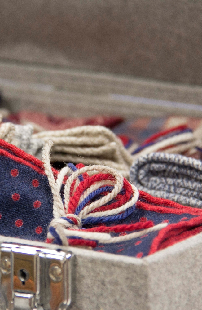 Pocket square Rosi Collection rosso uomo autunno inverno Avezzano