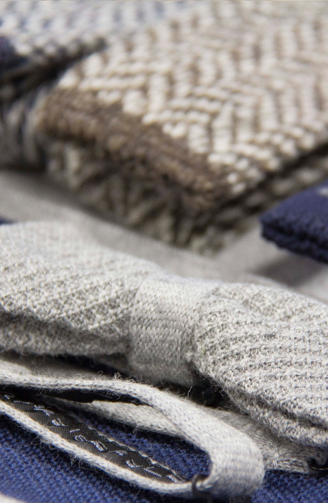 Papillon di Rosi Collection grigio in tessuto uomo autunno inverno Avezzano